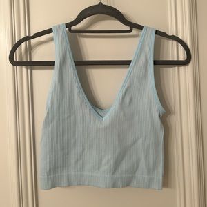 NWOT Colsie - Blue Cropped Tank Top
